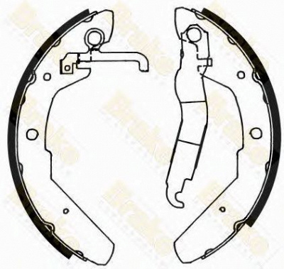 BRAKE ENGINEERING sh1173 -  Комплект тормозных колодок